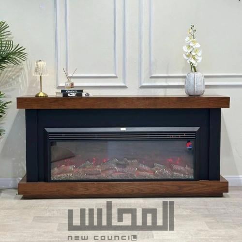 دفاية عصرية بسطح بني فاخر