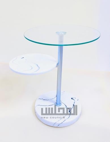 طاوله دورين زجاج بشكل دائري