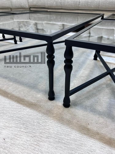 طاقم طاولات ارضي حديد 1*4