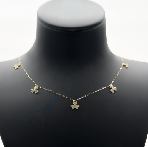 سلسال شوكر ذهب وردة