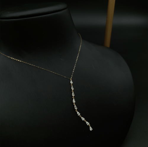 سلسال كريستال مع قلادة طويلة