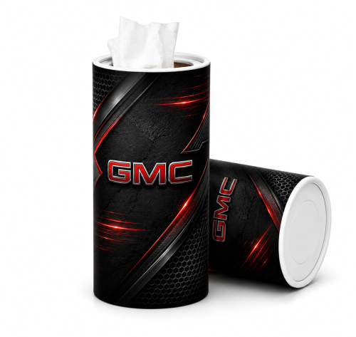 منديل اسطواني مطبوع بشعار سيارة GMC