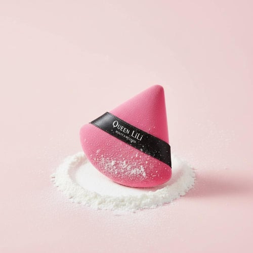 إسفنجة بودرة مثلثة كوين ليلي لتثبيت المكياج والاست...