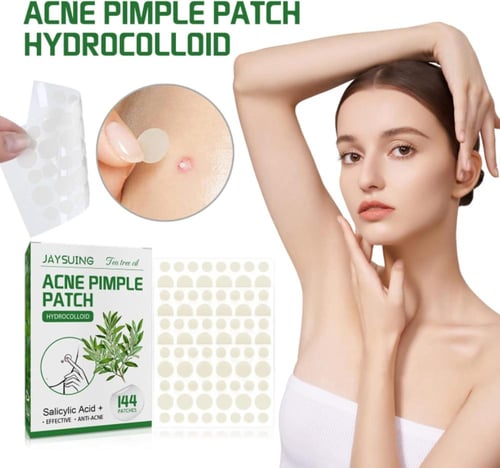 لاصقات لعلاج حب الشباب – 144 قطعة بخلاصة زيت شجرة...