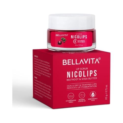 مقشر شفاه بيلّا فيتا نيكوليبس بزبدة الشيا والشمندر...