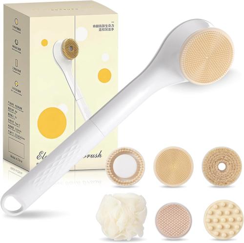 مجموعة فرش الجسم الكهربائية للاستحمام