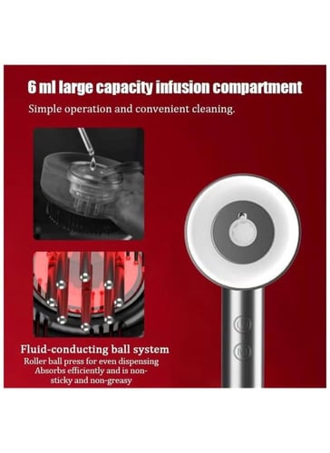 فرشاة تدليك لفروة الرأس مع اداة توزيع الزيت