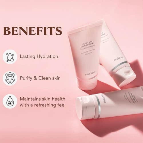 رغوة تنظيف هيالورونيك المرطبة من إليشاكوي لإزالة ا...