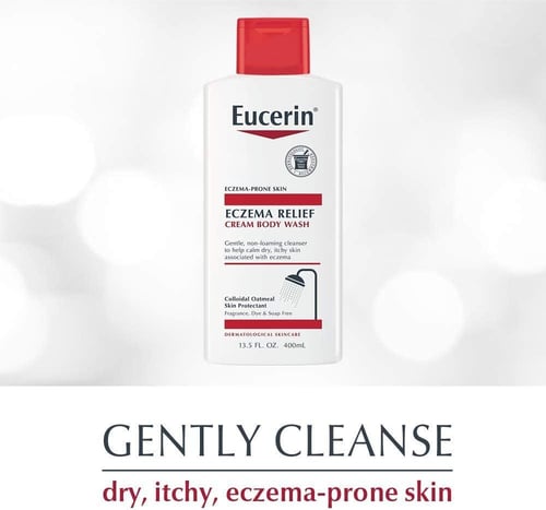 غسول الجسم كريم يوسيرين لتخفيف الإكزيما – تنظيف لط...