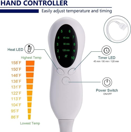 وسادة حرارية كهربائية لتخفيف آلام الظهر والعضلات 1...