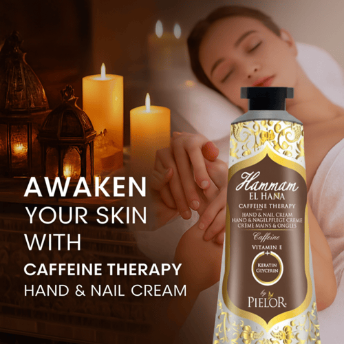 كريم حمام الهنا لليدين والأظافر بالكافيين وزيت الأ...