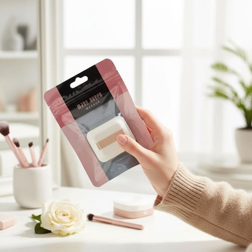 إسفنجة بودرة مربعة ناعمة من ميك كوين لتطبيق وتوزيع...