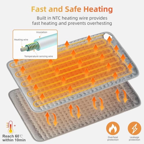 وسادة حرارية كهربائية لتدفئة الظهر والرقبة والكتف...