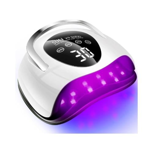 جهاز تجفيف الأظافر LED UV 220 واط مع شاشة لمس و4 أ...