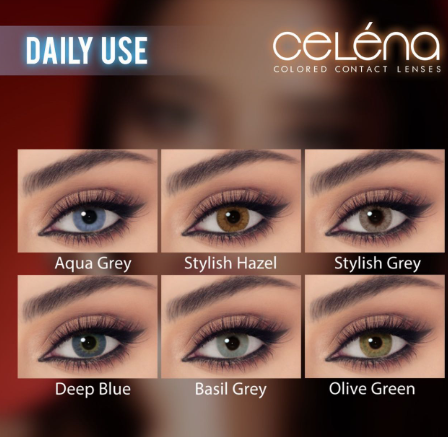 سيلينا عدسات ملونه زينه يوميه باسيل جراي BASIL GRA...