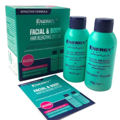 انرجي كوزمتكس كريم تشقير شعر الوجه والجسم