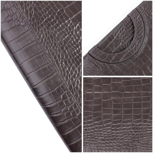 فولدر Dossié الرمادي بنقشة جلد التمساح – حقيبة لاب...