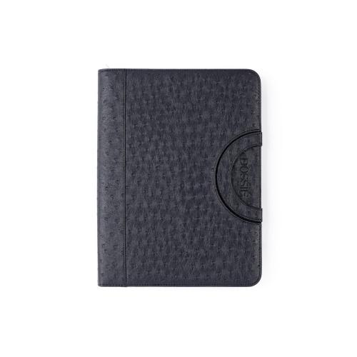 فولدر Dossié الأسود بنقشة جلد النعام – حقيبة لابتو...