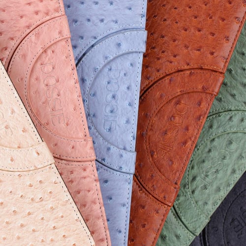 فولدر Dossié البني بنقشة جلد النعام – حقيبة لابتوب...