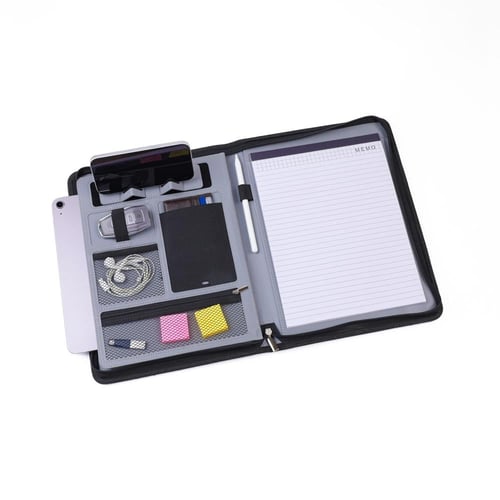 فولدر Dossié الرمادي بنقشة جلد التمساح – حقيبة لاب...