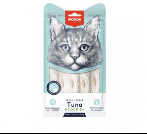 وانبي وجبة ممتعة وكريمية التونة وسمك القد 70 جم