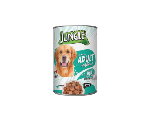 جنقل معلبات للكلاب باللحم البقري مع الخضار 415 ج