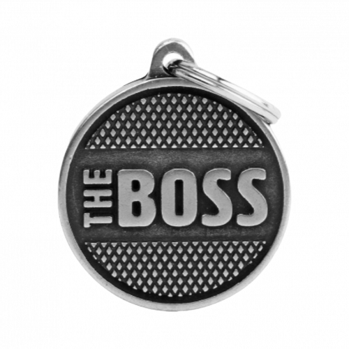 قلادة ماي فاميلي للحيوانات الاليفة دائرة the boss