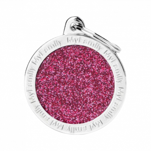 قلادة ماي فاميلي للحيوانات الاليفة دائرة مزخرفة فض...