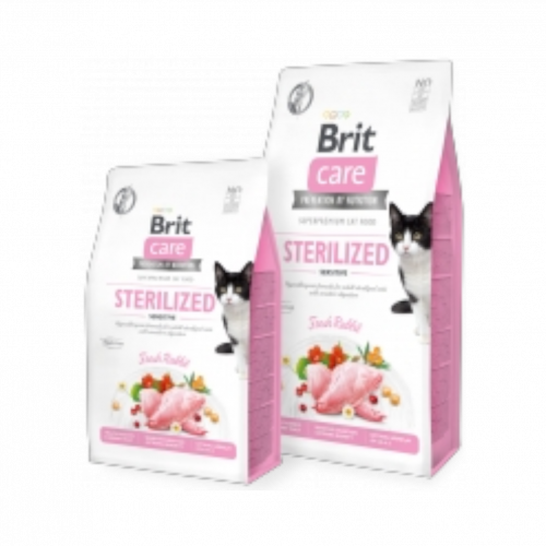 بريت طعام جاف خالي من الحبوب للقطط المعقمة 2 ك