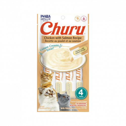اينابا تشورو دجاج مع السالمون 4*14جرام