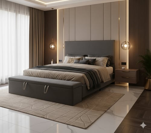 طقم سرير ميامي MIAMI BED SETعصري مريح طقم سرير ميا...
