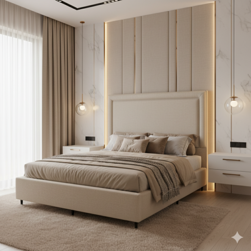 سرير ميلان MILAN BED SET الفاخر بتصميم عصري طقم سر...