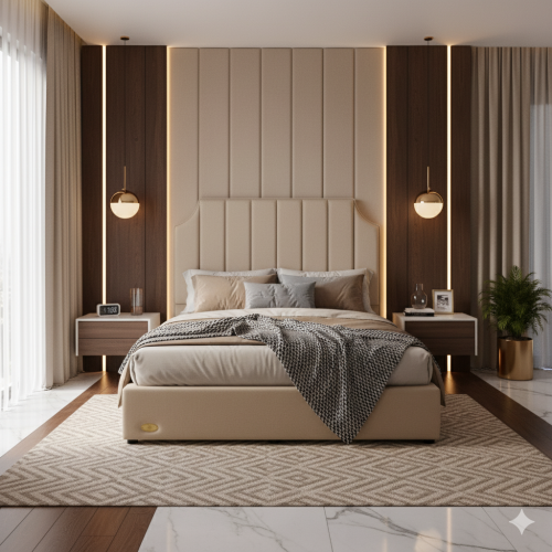 طقم سرير مدريد MADRID BED SET الفاخر بتصميم عصري و...