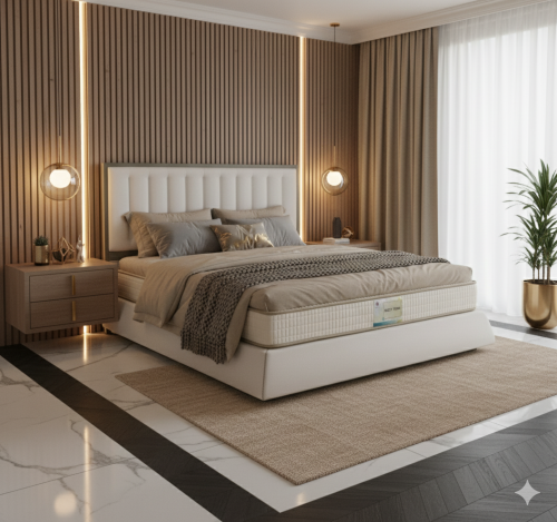 طقم سرير فلورا FLOORA BED SET الفاخر بتصميم عصري