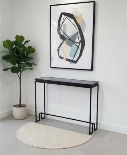 Reception table with modern design, national craft...