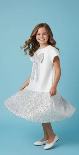 My daughters evening dress beige