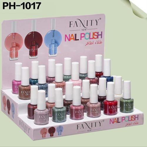 Colorful fancy nail polish