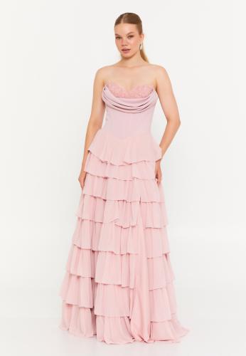Pink layered dress