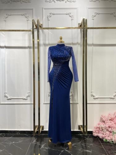 Evening dress embroidered