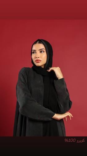 عباية قماش كوبرو 100% رسمت بترولي