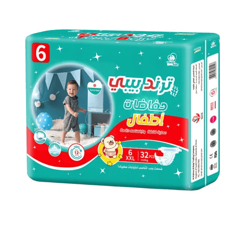 حفاظات اطفال ترند بيبي 6 +18 كجم عبوة 32
