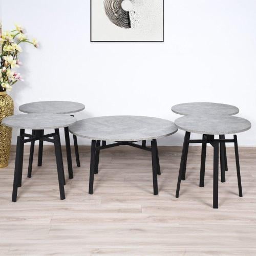 طقم طاولات خدمة 5 قطع