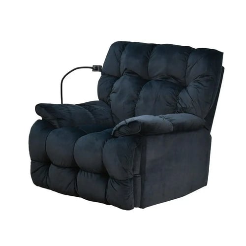 كرسي الغيمة استرخاء فخم هزاز دوار بحامل جوال اسود