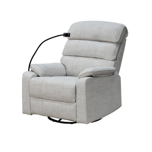 كرسي استرخاء فاخر هزار دوار بحامل جوال أوف وايت