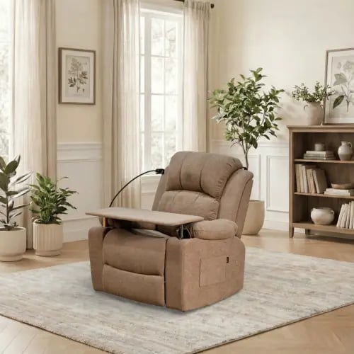 كرسي استرخاء مودرن هزار دوار بحامل جوال مع طاولة ك...