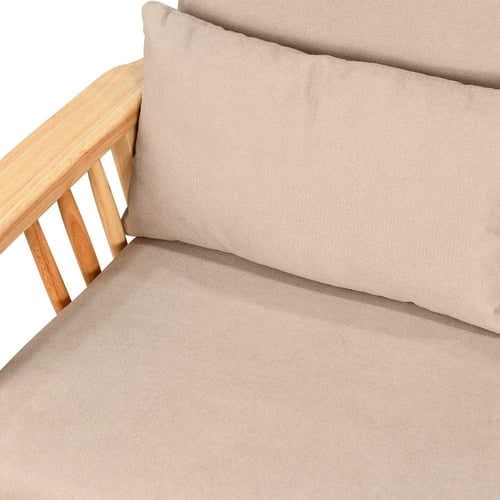 طقم كنب 6 مقاعد وطاولة بهيكل خشبي عصري كافيه