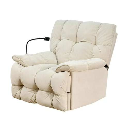 كرسي الغيمة استرخاء فخم هزاز دوار بحامل جوال بيج