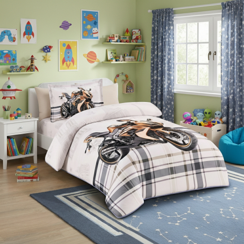 مفرش أطفال ميكروفايبر 4 قطع