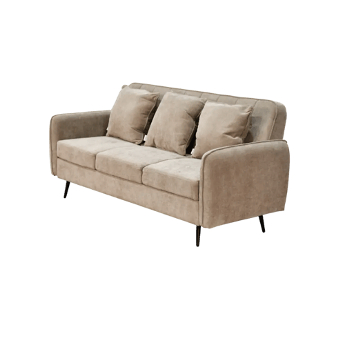 كنبة مودرن 3 مقاعد قماش مع صندوق تخزين