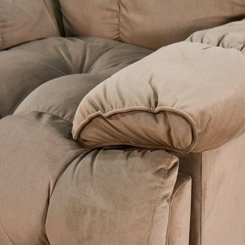 كرسي الغيمة استرخاء فخم هزاز دوار بحامل جوال بني